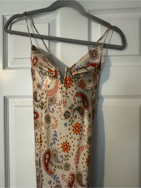 Vici Dresses & Skirts - Vici Cream Paisley Maxi Dress with Multicolor Floral Print